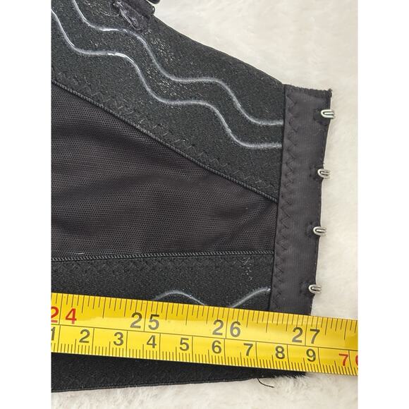 Bslingerie Womens Sz L Bustier Crop Top Club Wear Lingerie Rhinestone & Pearl - Picture 6 of 9